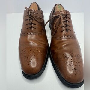 Cole Haan Brown Leather Wingtip Oxford Dress Shoes Size 9M